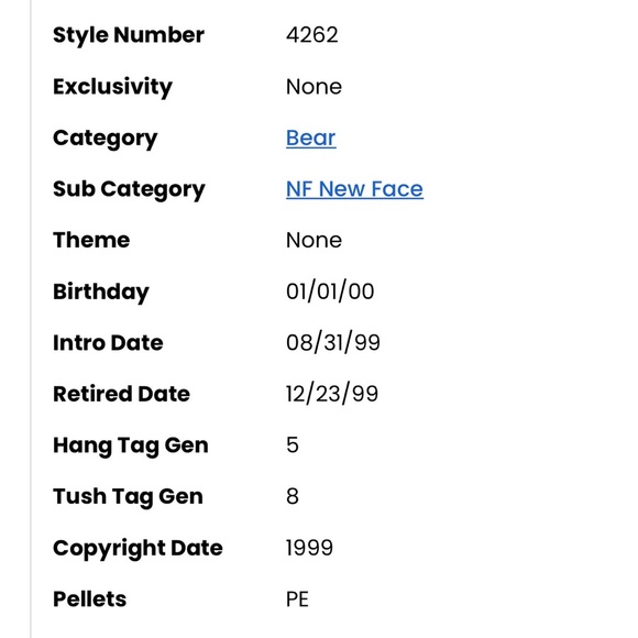 Ty Beanie Baby named "Ty 2K" - Picture 4 of 7